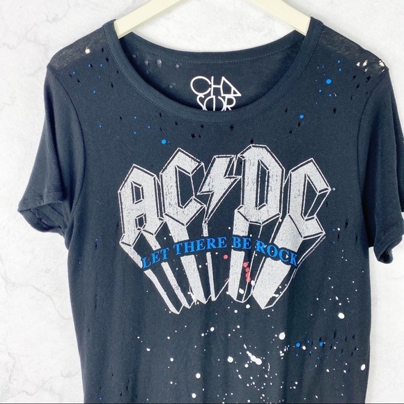 [Chaser] NWT ACDC Distressed Tee - Picture 4 of 5